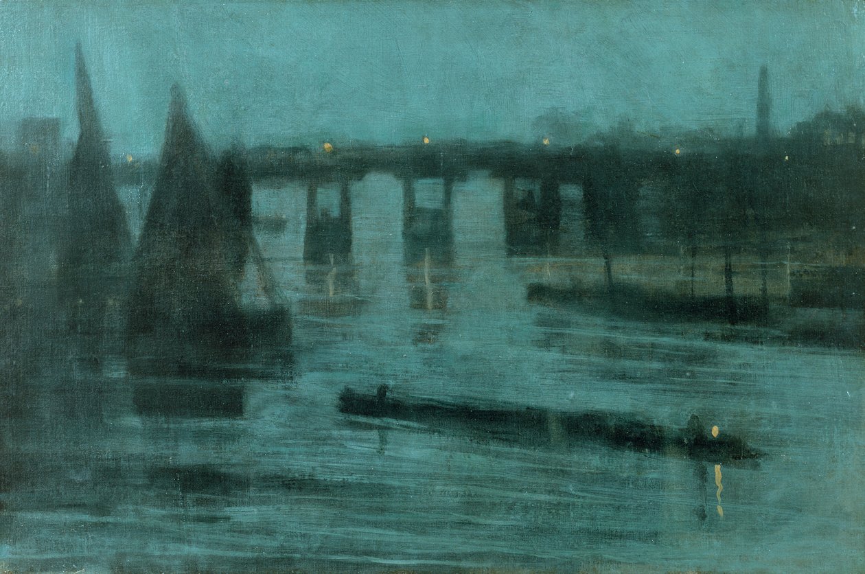 Nocturne, Vieux Pont de Battersea, 1885 - Walter Greaves