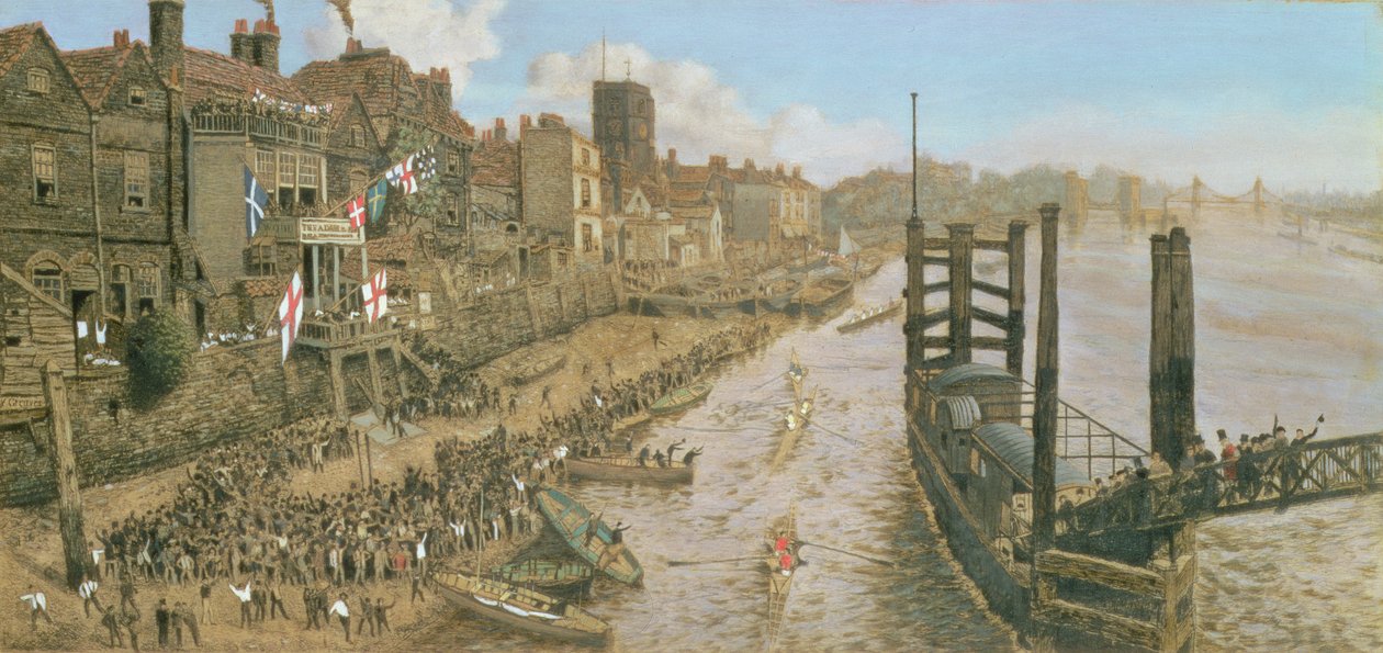 Vieux Chelsea, La dernière régate, c.1871 - Walter Greaves