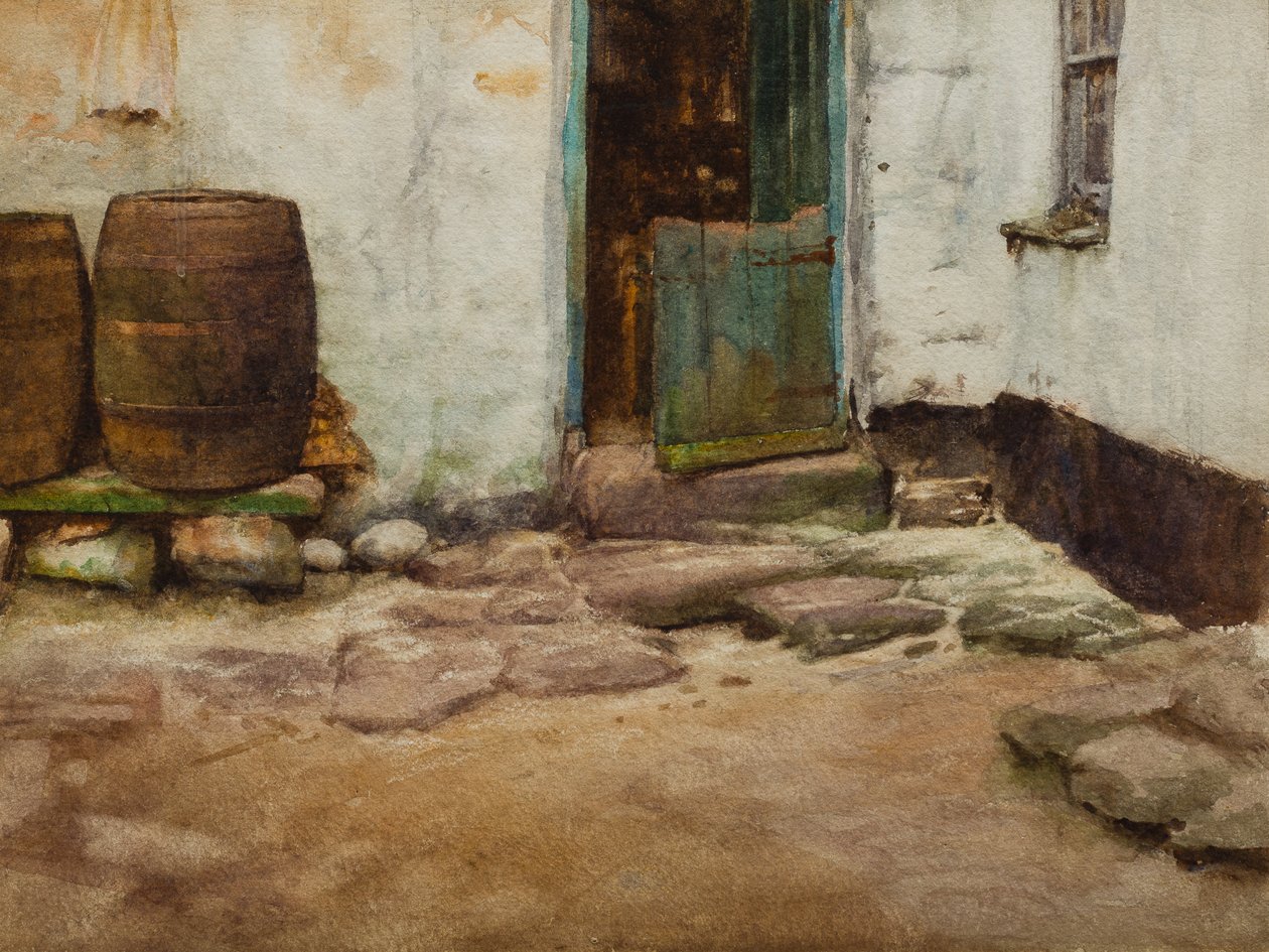 La cour - Walter Langley