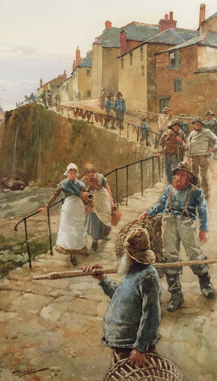 Le Quai, Newlyn - Walter Langley