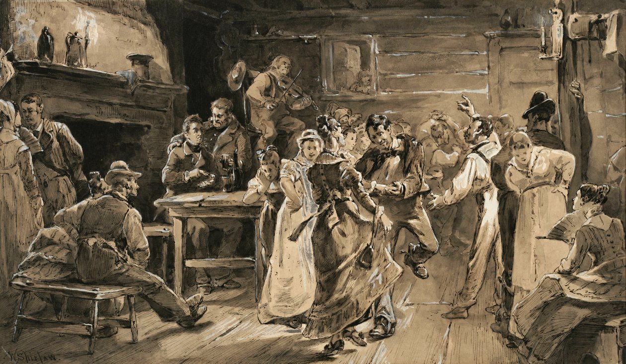 La danse de la campagne - Walter Shirlaw