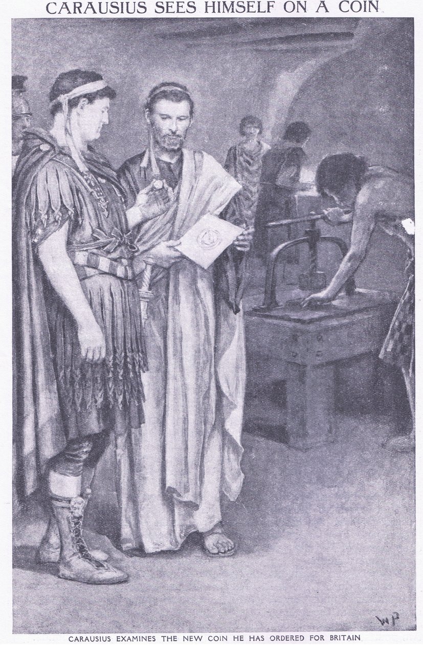 Carausius se voit sur une pièce qu