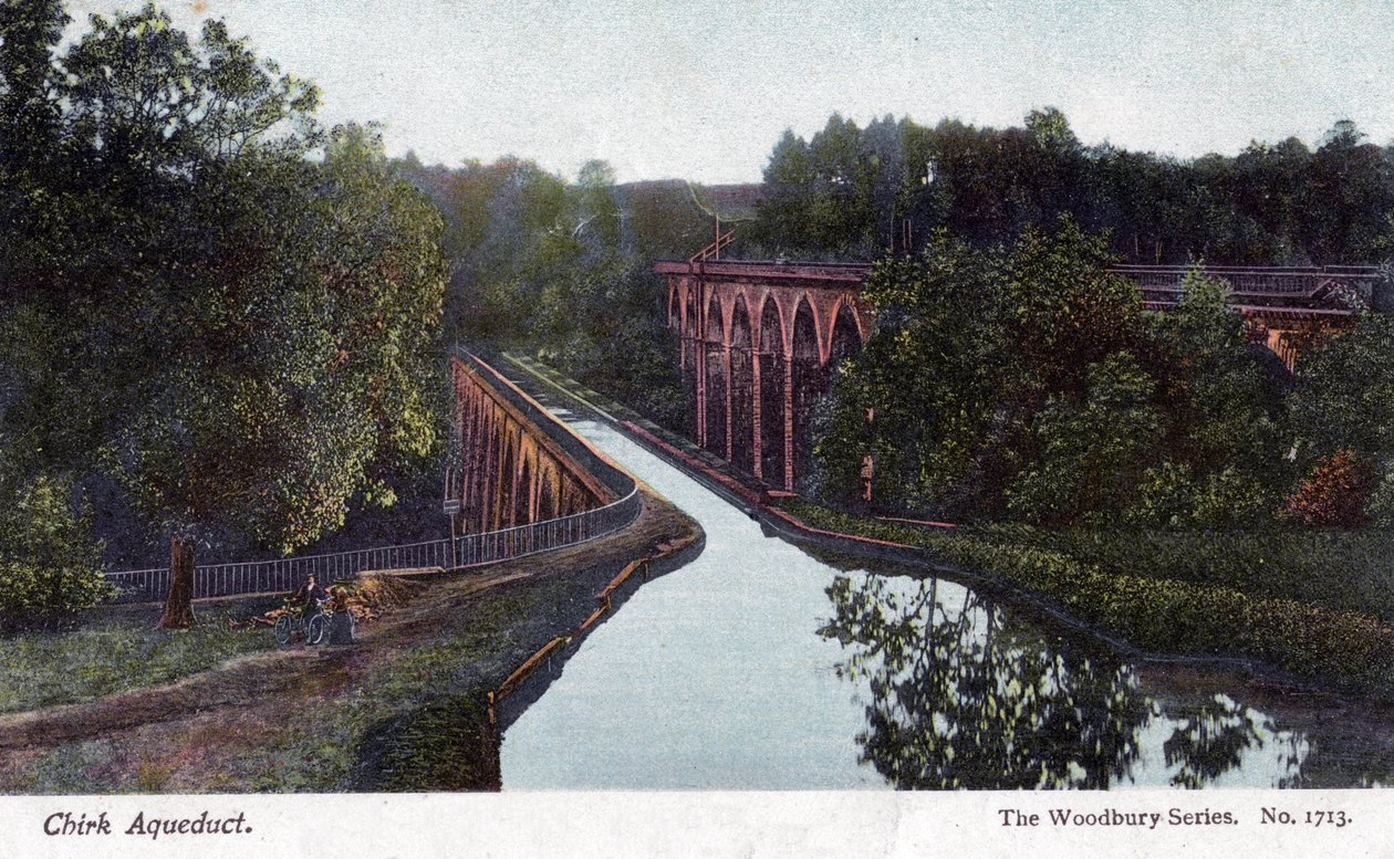 Aqueduc de Chirk, Chirk, Wrexham, Pays de Galles, 1905 - Walter Bentley Woodbury
