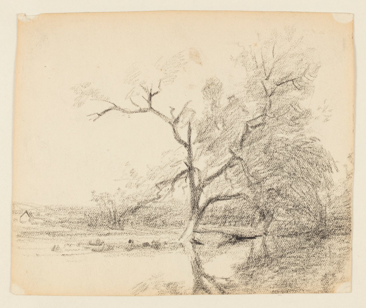 Esquisse de paysage - Walter Clark