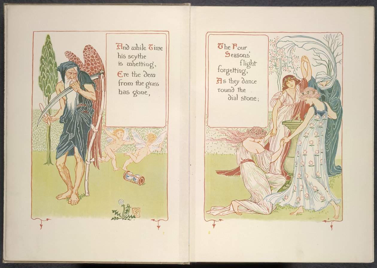 Le Père Temps et les quatre saisons - Walter Crane