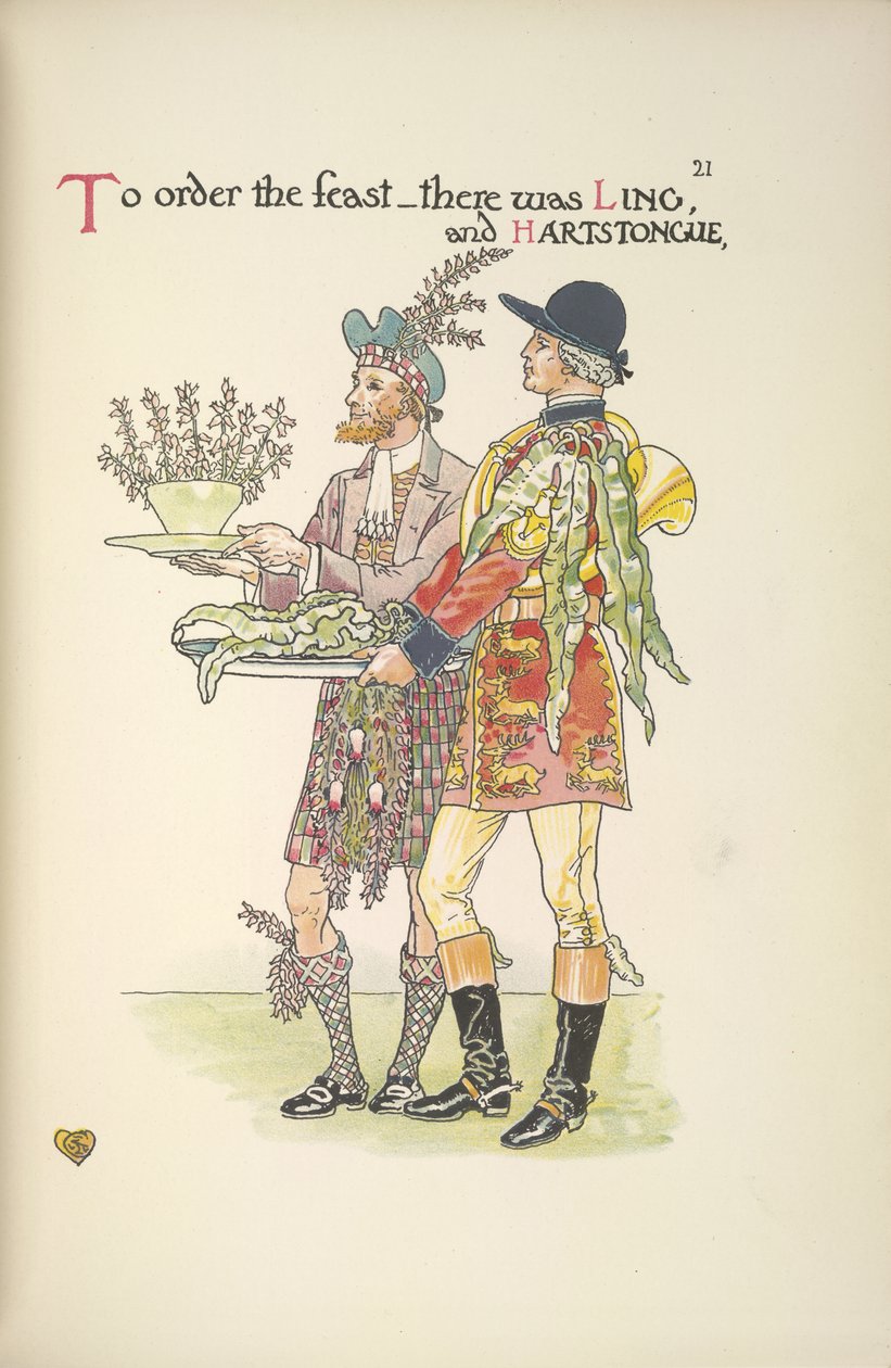 Deux serviteurs, Ling et Hartstongue - Walter Crane