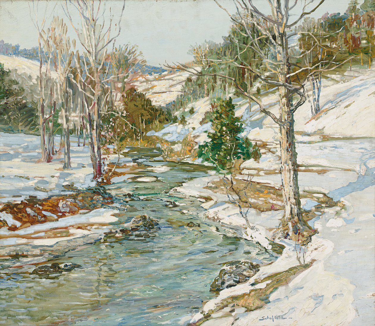 Approche du printemps - Walter Elmer Schofield