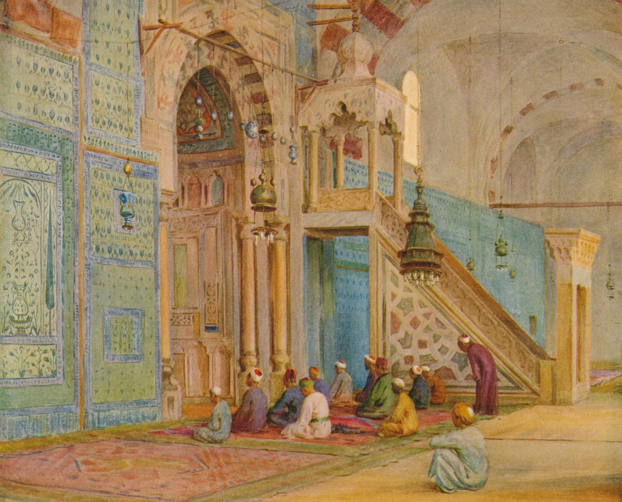 La Mosquée Bleue, vers 1905 - Walter Frederick Roofe Tyndale