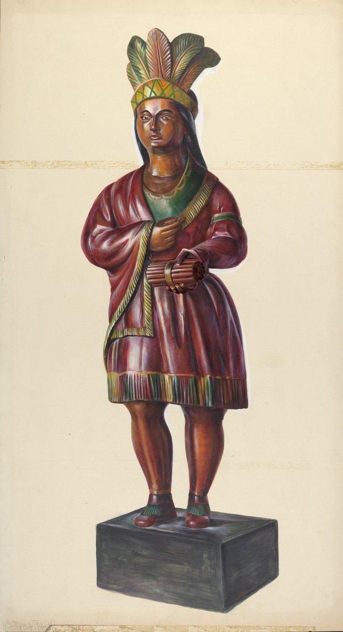 Indien de magasin de cigares, vers 1937 - Walter Hochstrasser