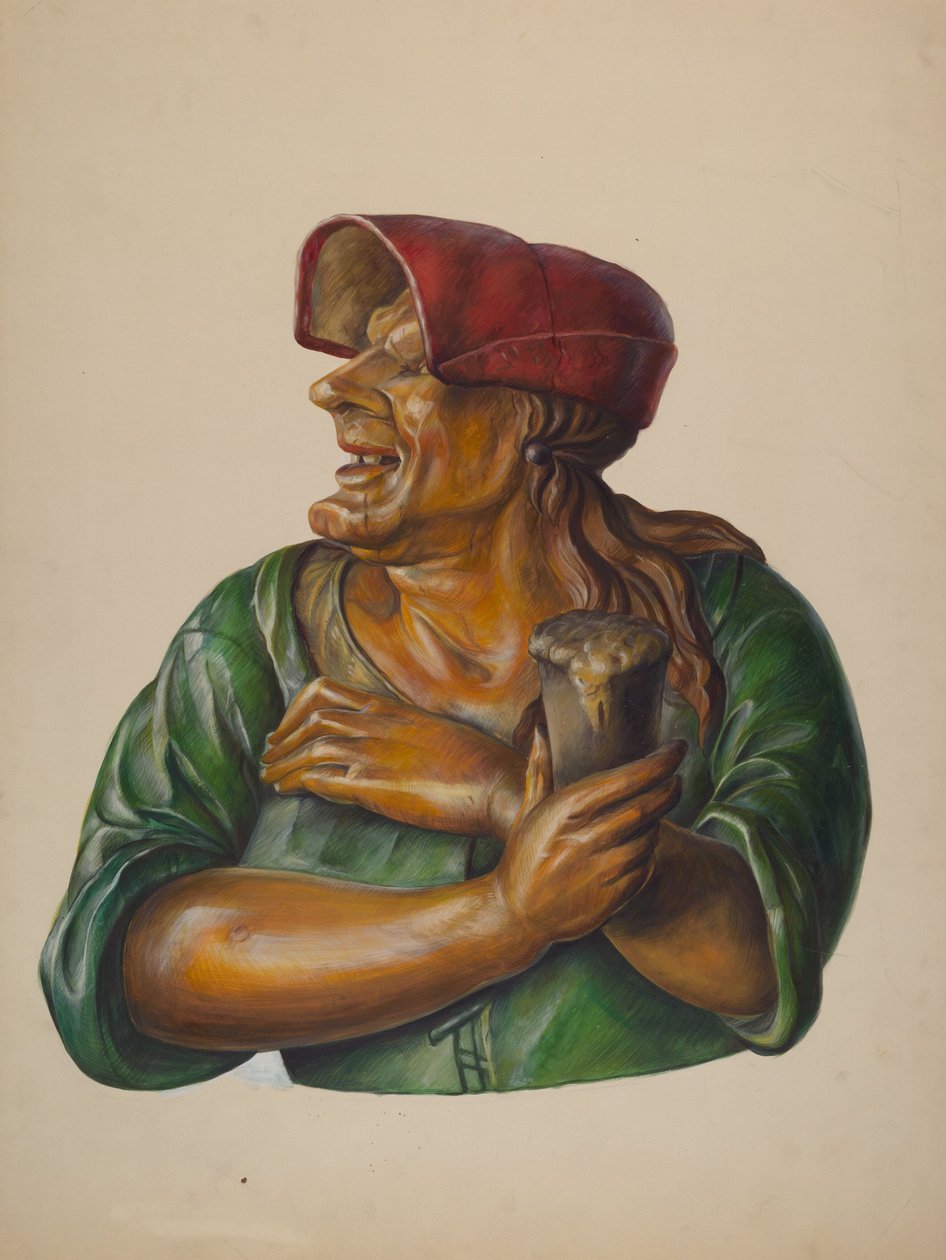 Figure de taverne, vers 1937 - Walter Hochstrasser