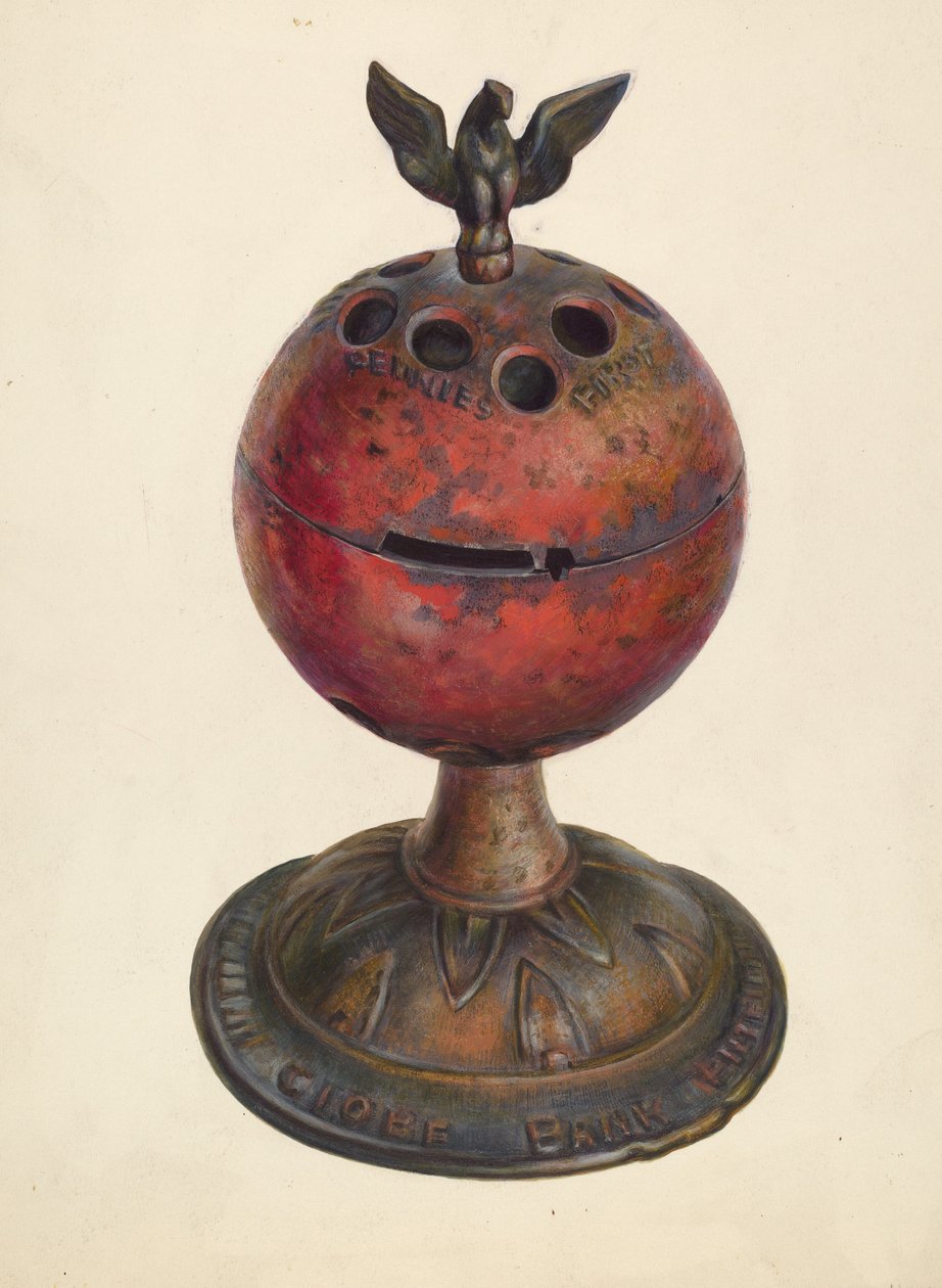 Tirelire jouet : Globe - Walter Hochstrasser