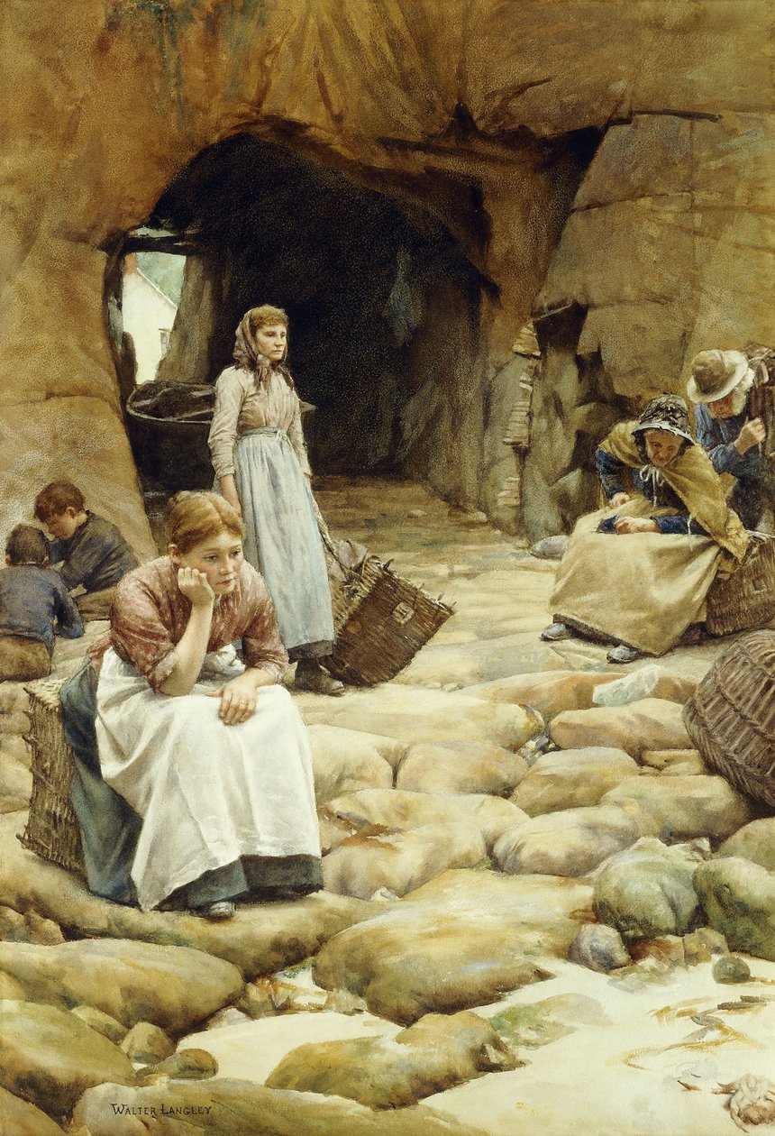 En saison de pêche - Walter Langley