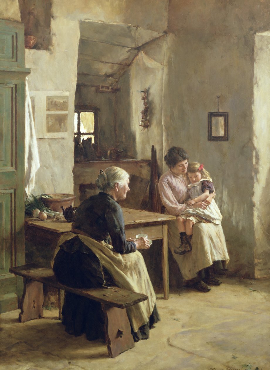 Amour maternel - Walter Langley