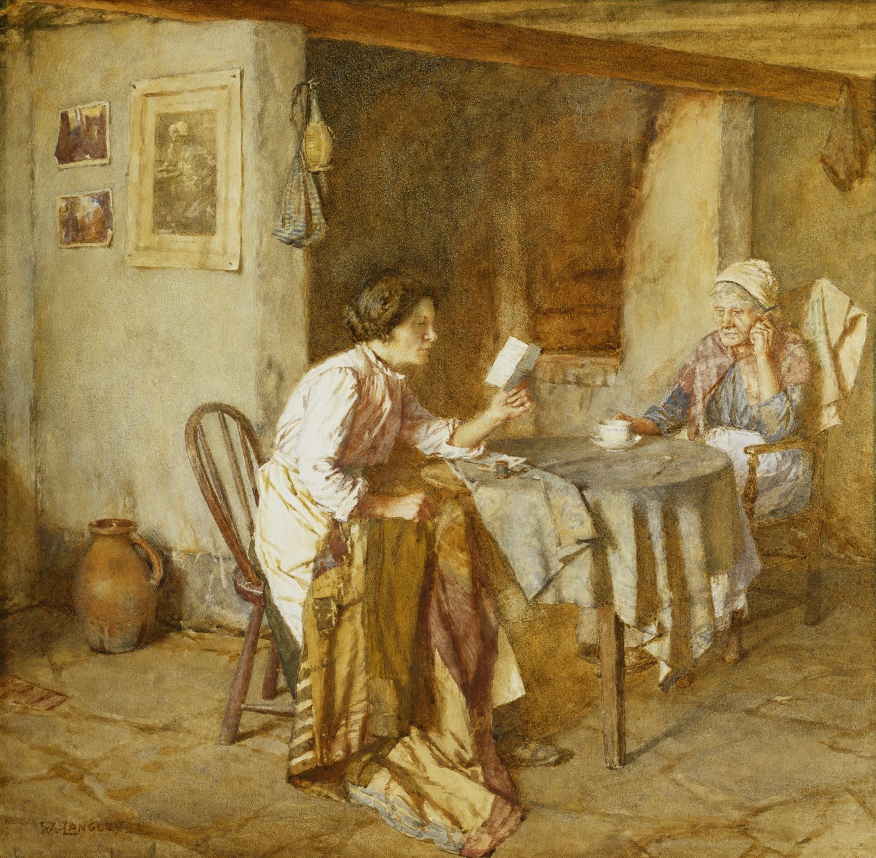 La Lettre - Walter Langley
