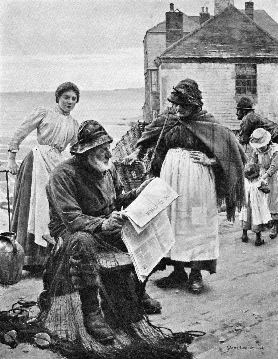 Quand les bateaux sont partis - Walter Langley