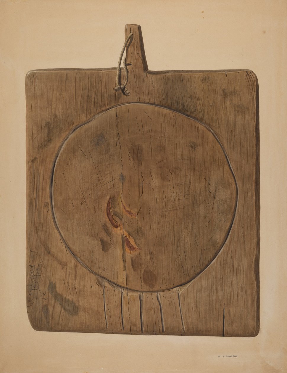 Planche à égoutter le fromage, 1935-1942 - Walter Praefke
