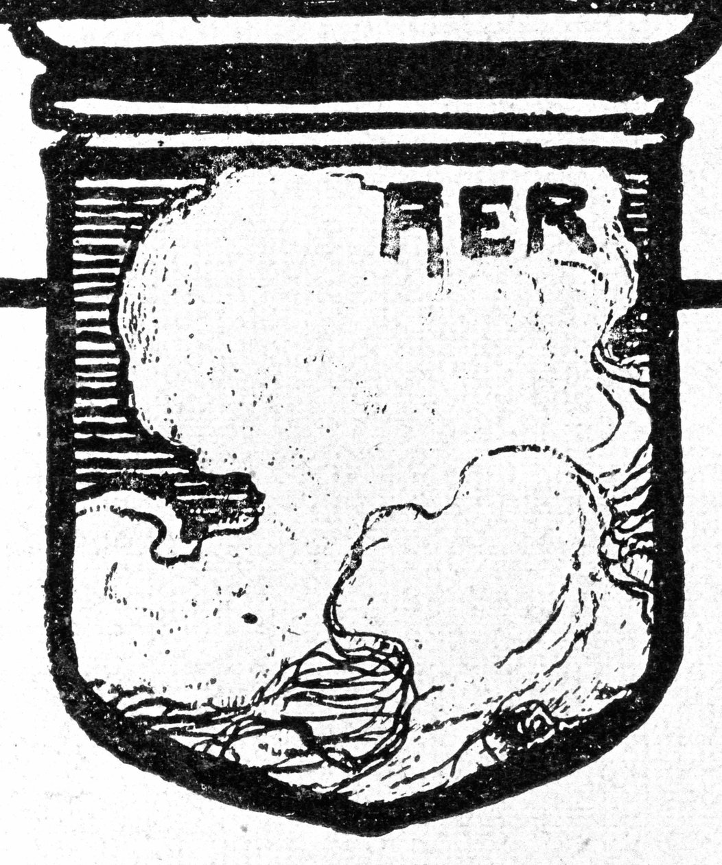 Les Quatre Éléments. Air. Xylographie de Walther Püttner - Walter Puttner