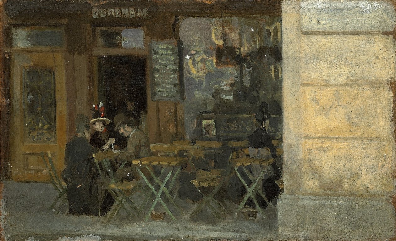 Café à Dieppe, c. 1884-5 - Walter Richard Sickert