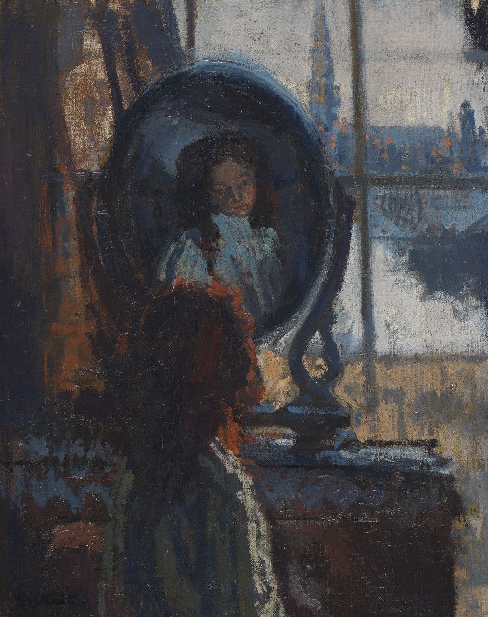 Fille devant un miroir, petite Rachel - Walter Richard Sickert