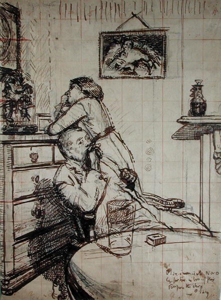 Étude préparatoire pour Ennui - Walter Richard Sickert