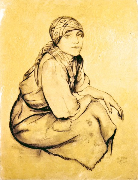 Une femme gitane - Walter Sauer