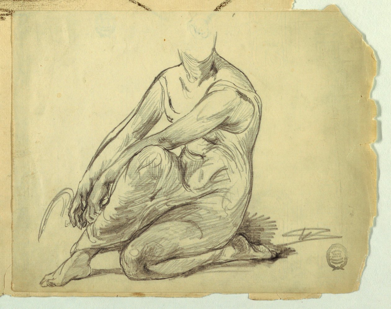 Femme agenouillée - Walter Shirlaw