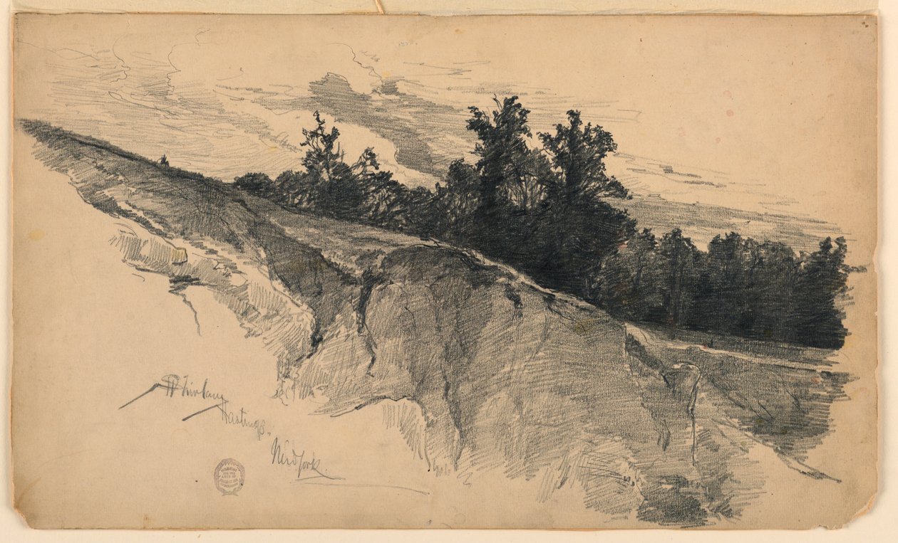 Paysage à Hastings, New York - Walter Shirlaw