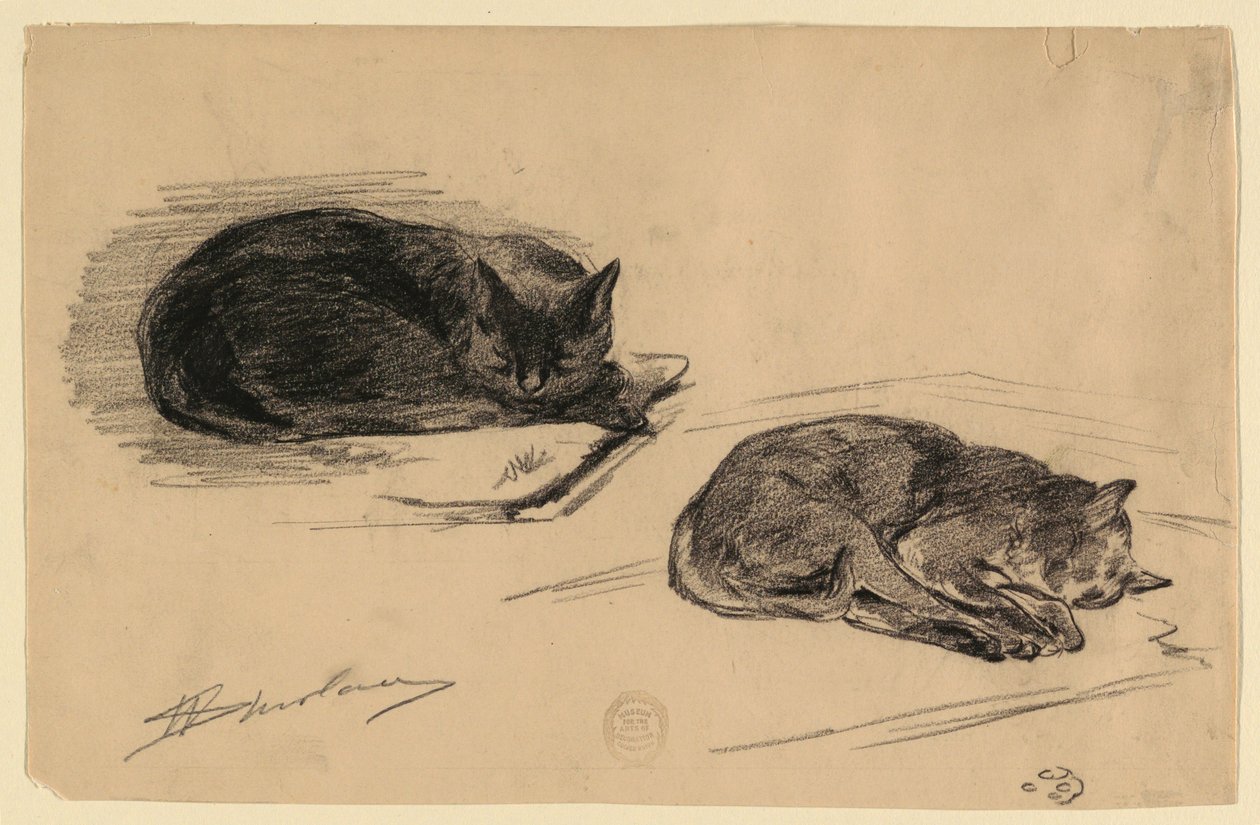Étude de chats - Walter Shirlaw