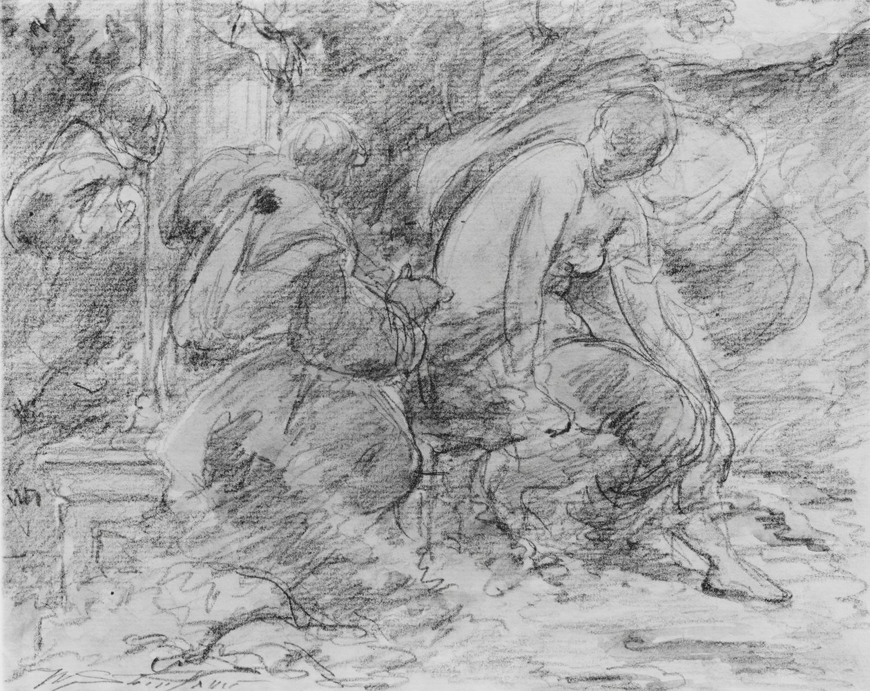Suzanne et les vieillards - Walter Shirlaw
