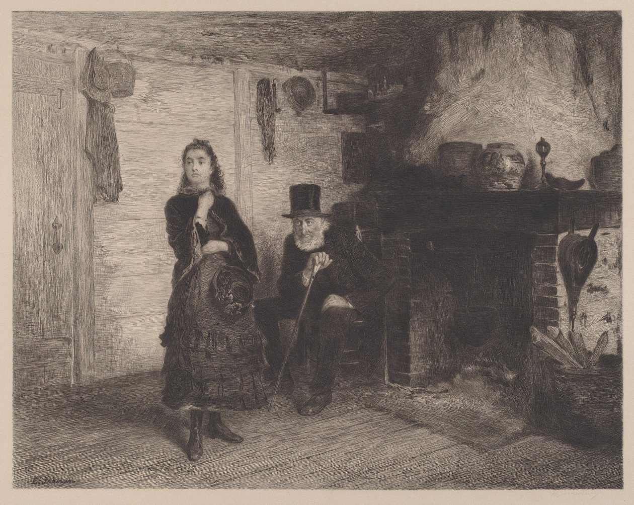 La Réprimande - Walter Shirlaw
