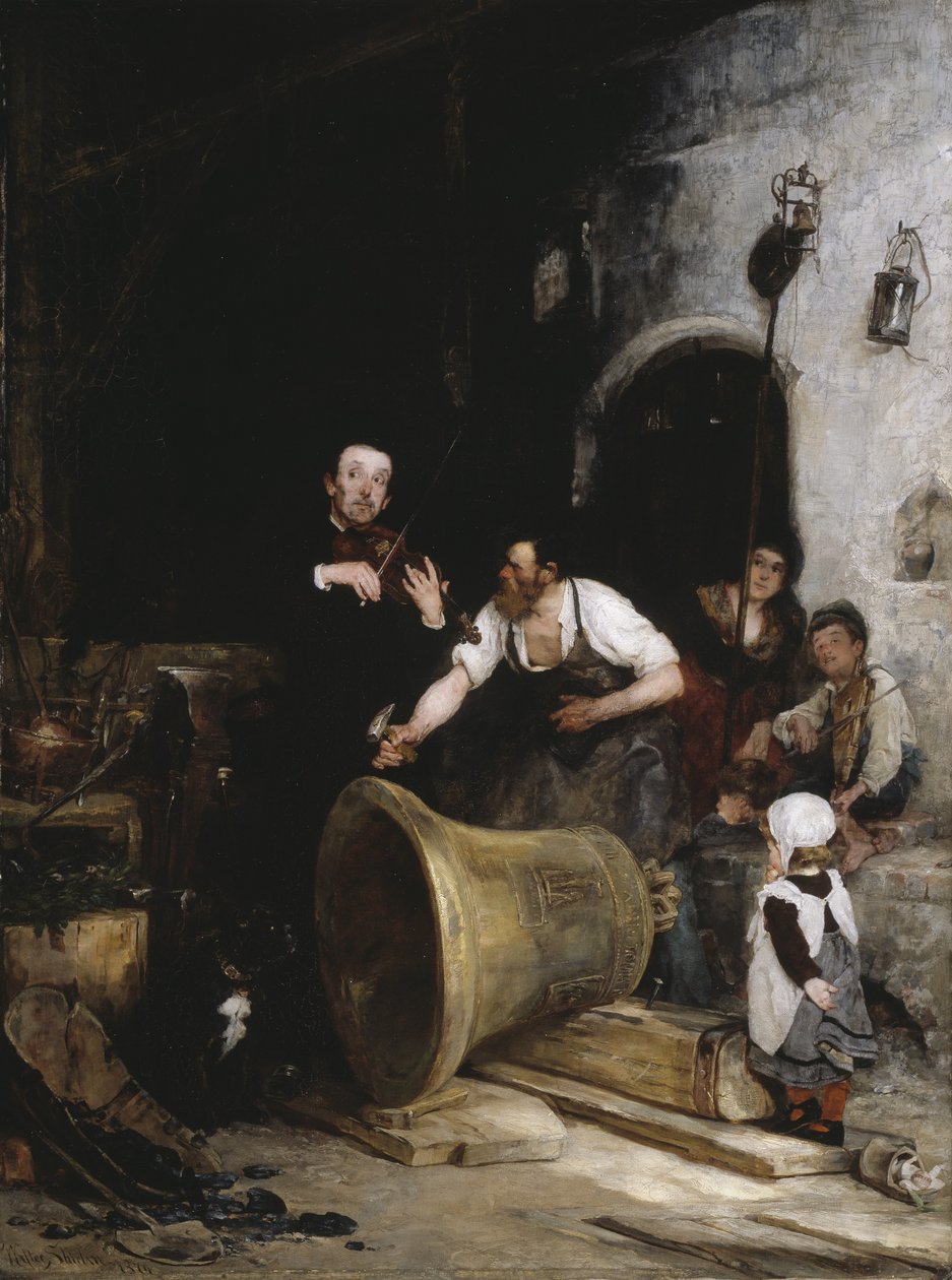 Accordage de la cloche, 1874 - Walter Shirlaw