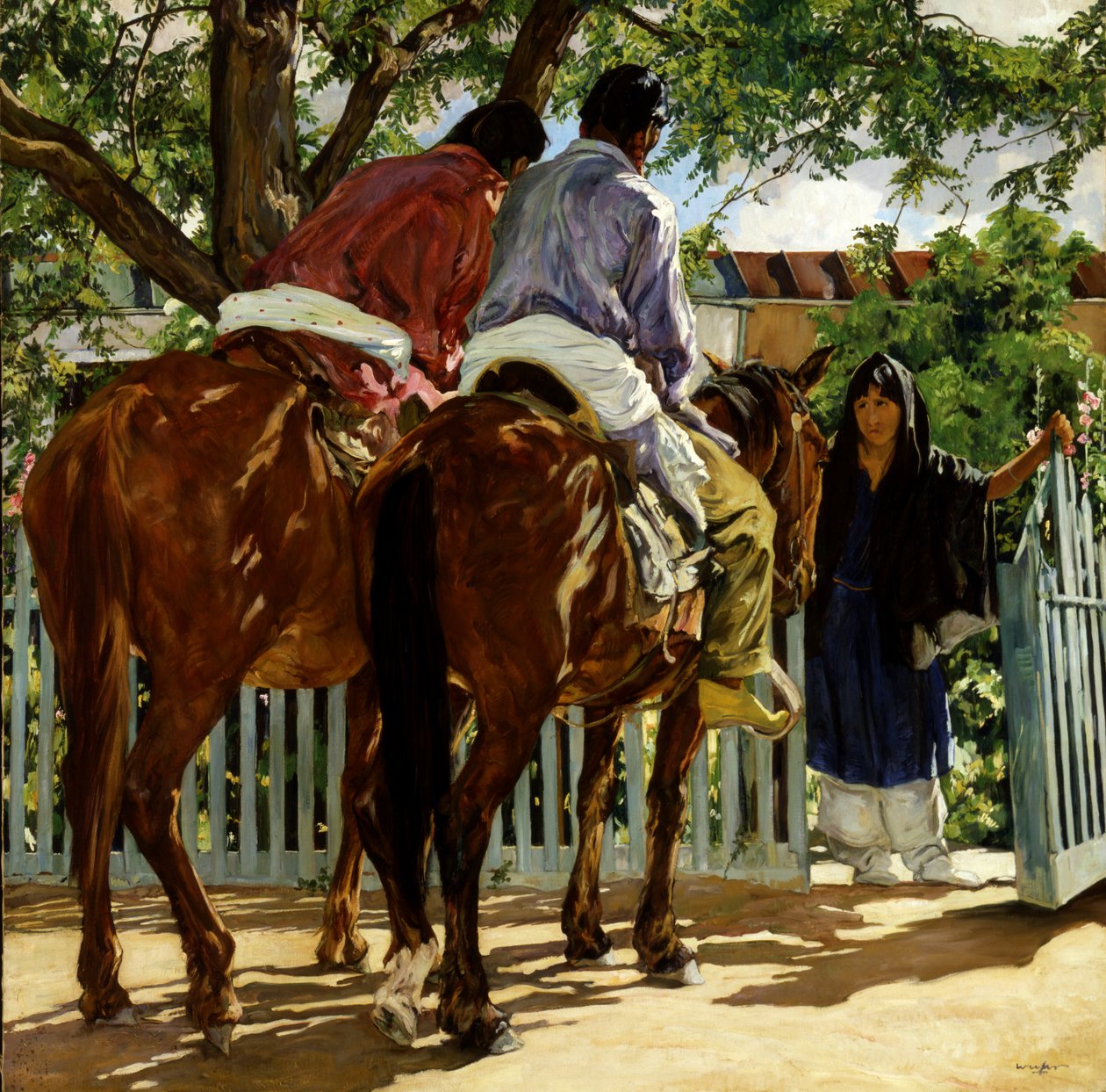 Visiteurs, vers 1926 - Walter Ufer