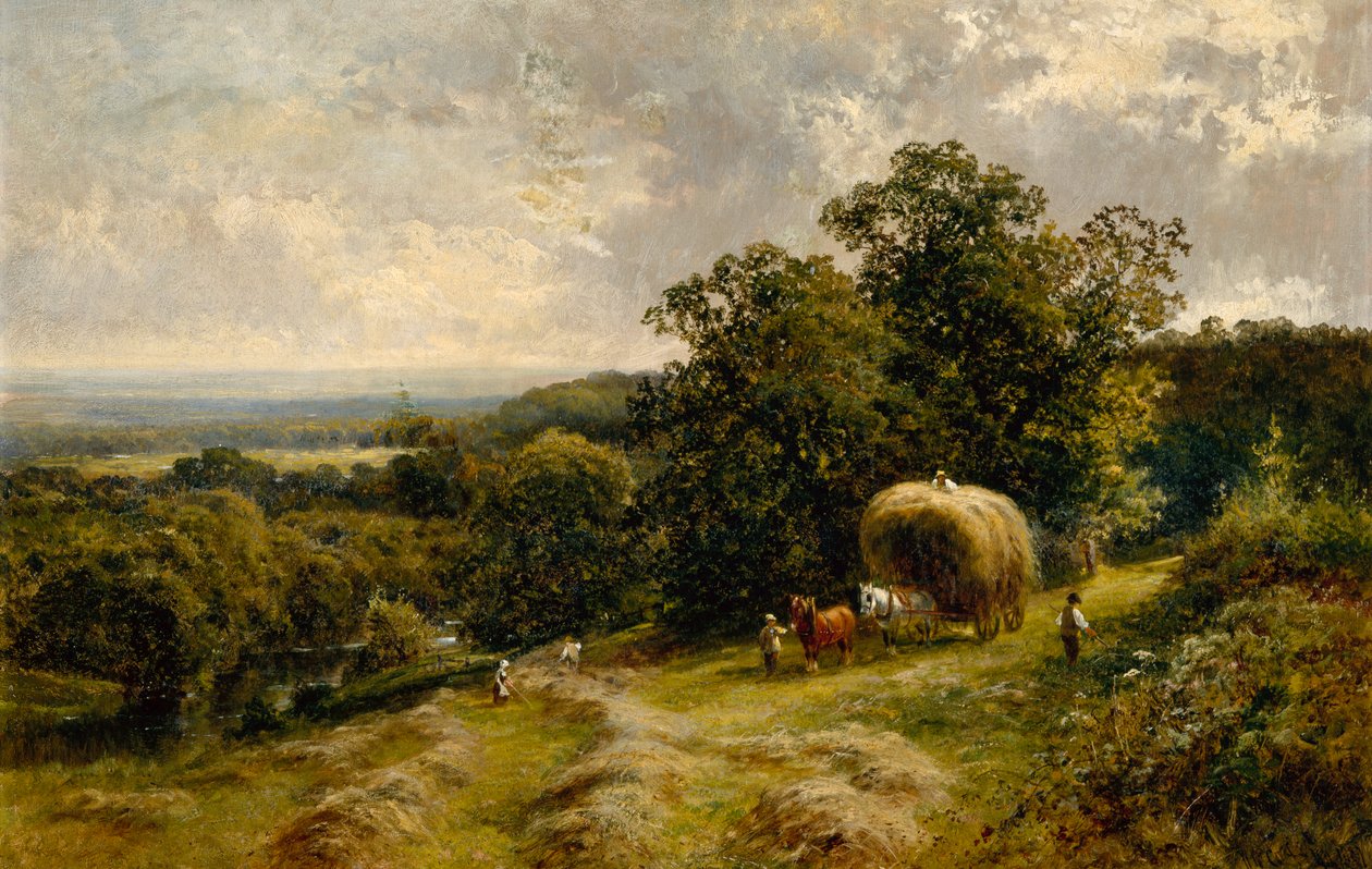 Transport de foin près de Brockham, Surrey - Walter Wallor Caffyn