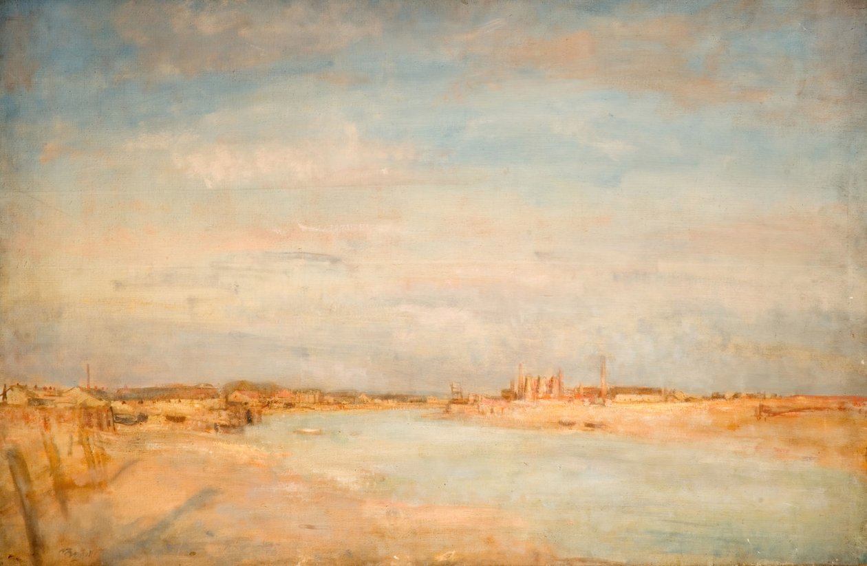 Scène de rivière - Walter Westley Russell