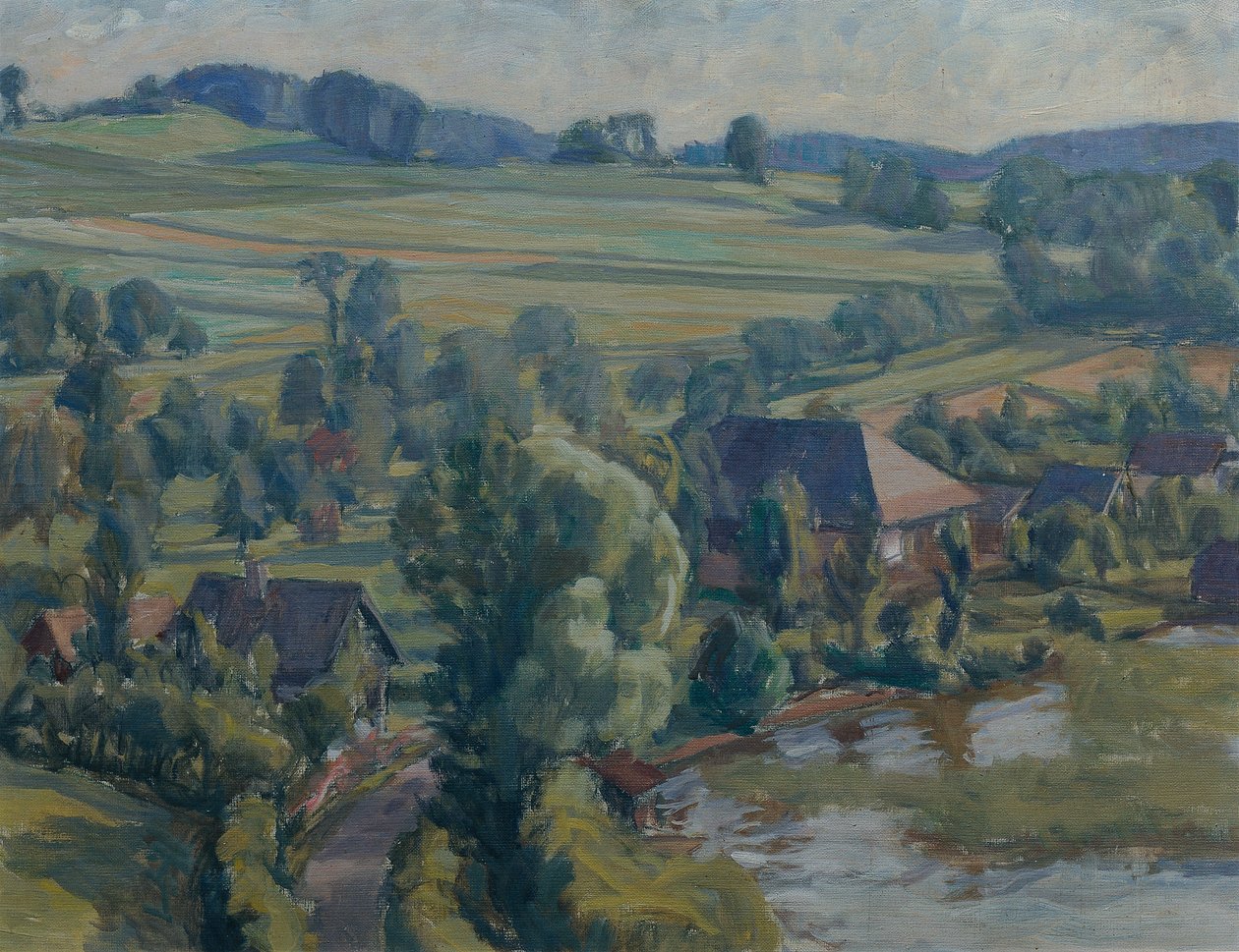 Paysage du lac Attersee près de Unterbuchberg - Walther Gamerith