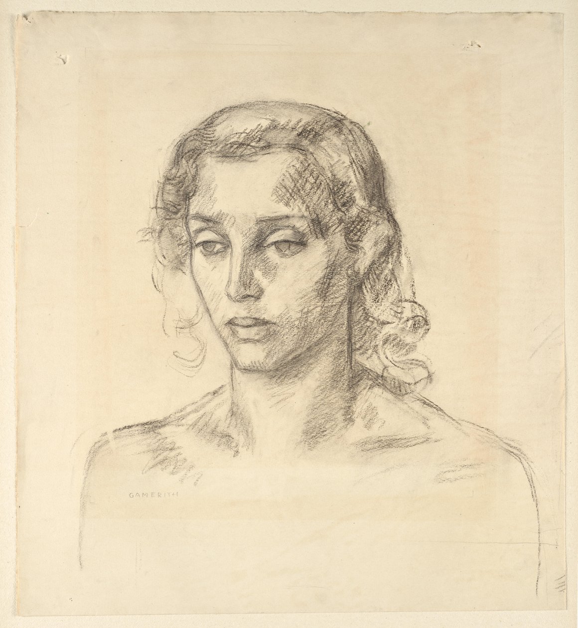Portrait de femme - Walther Gamerith