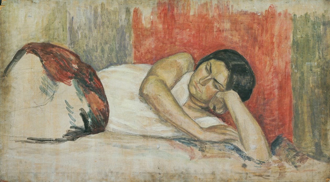 Femme allongée - Walther Gamerith
