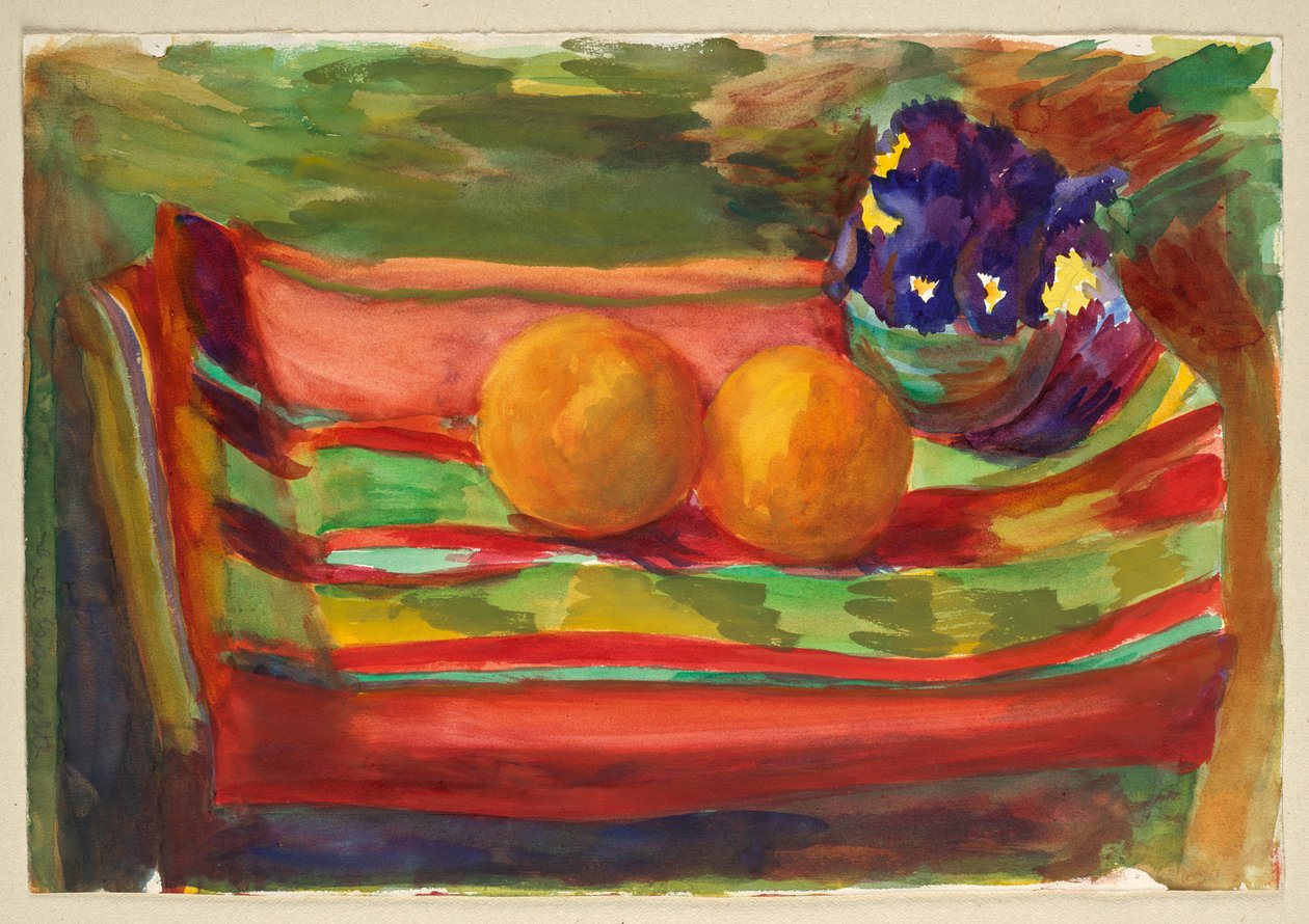 Nature morte aux oranges et aux fleurs - Walther Gamerith