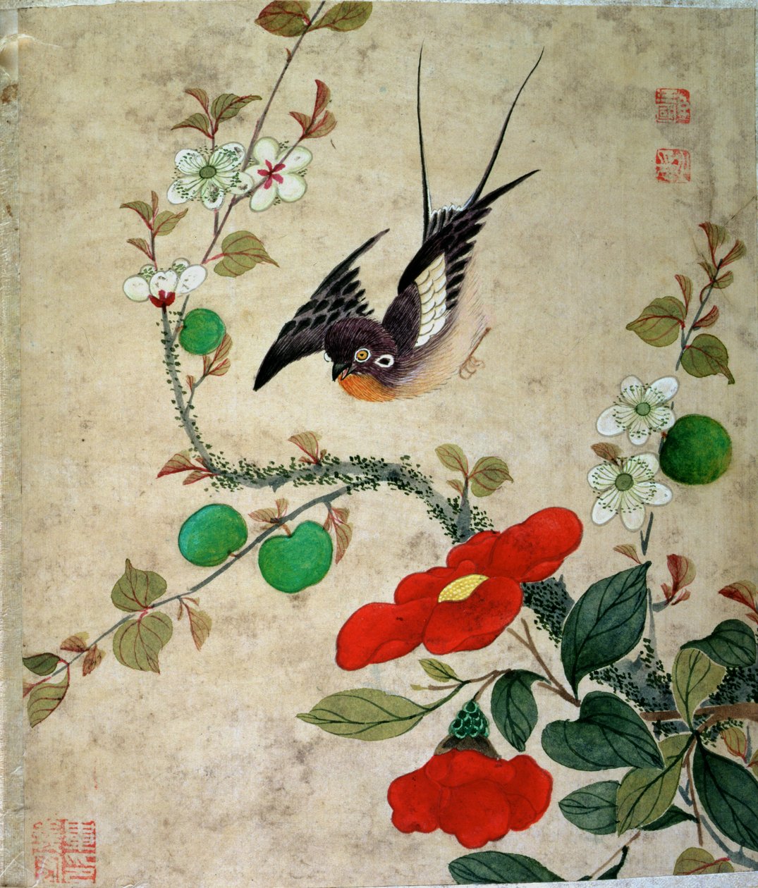 Une série de peintures d