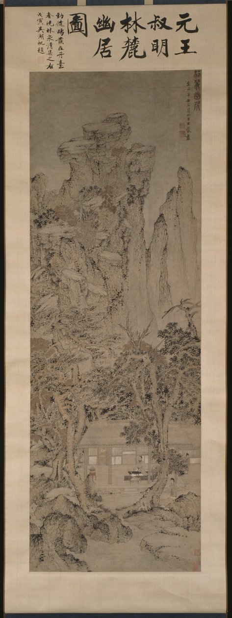 Une vie tranquille dans un boisé 林麓幽居圖 - Wang Meng