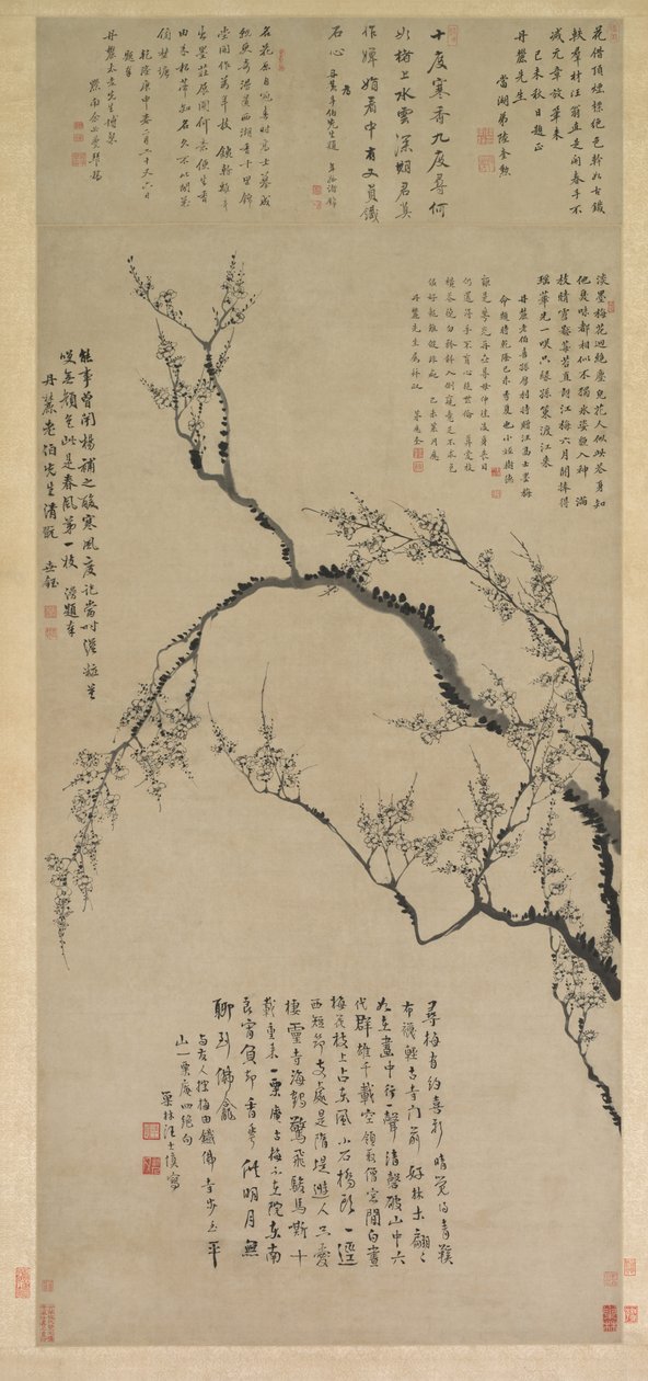 Fleurs de prunier - Wang Shishen