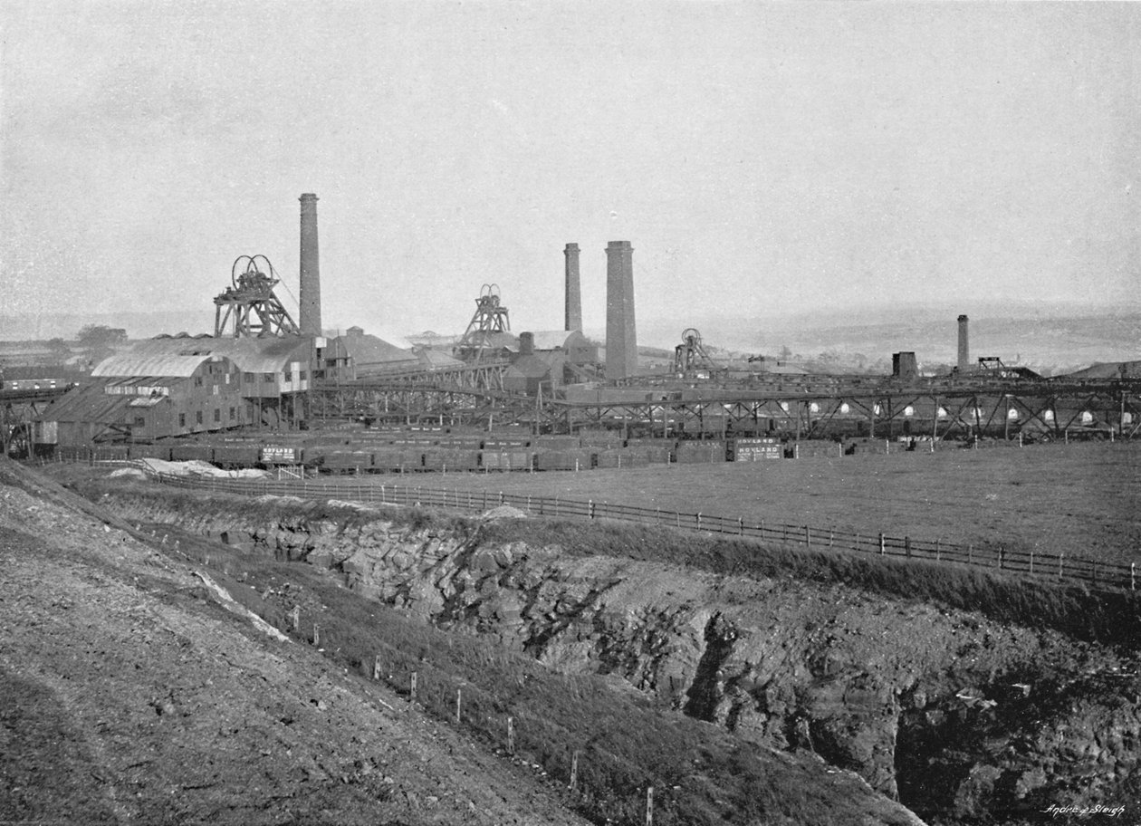 Houillères de Hoyland Silkstone, Yorkshire, vers 1896 - Warner Gothard
