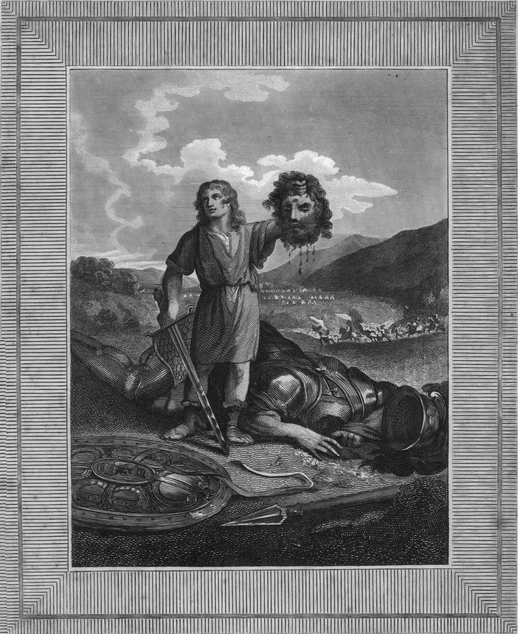 La Victoire de David sur Goliath, début du 19e siècle - Warren