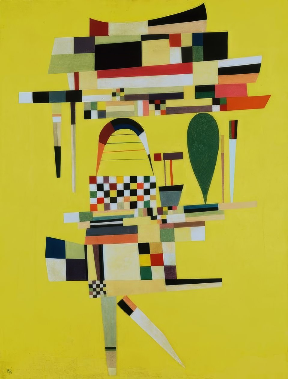 La toile jaune - Wassily Kandinsky