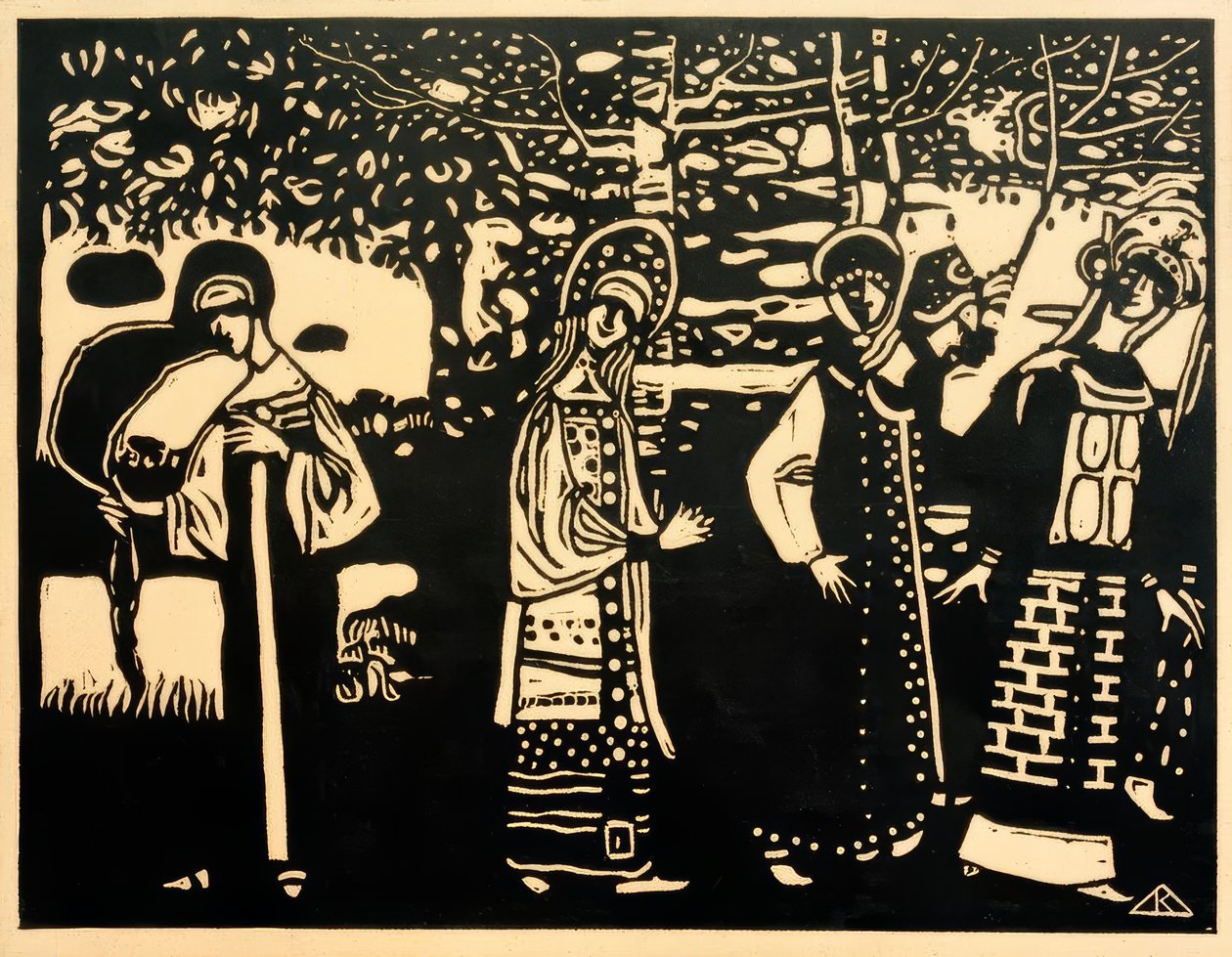 Femmes dans la Forêt - Wassily Kandinsky