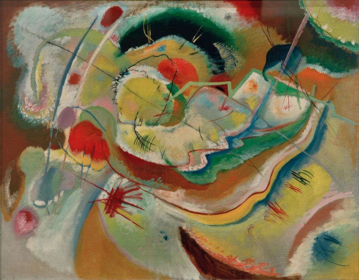 Petit tableau avec du jaune - Wassily Kandinsky