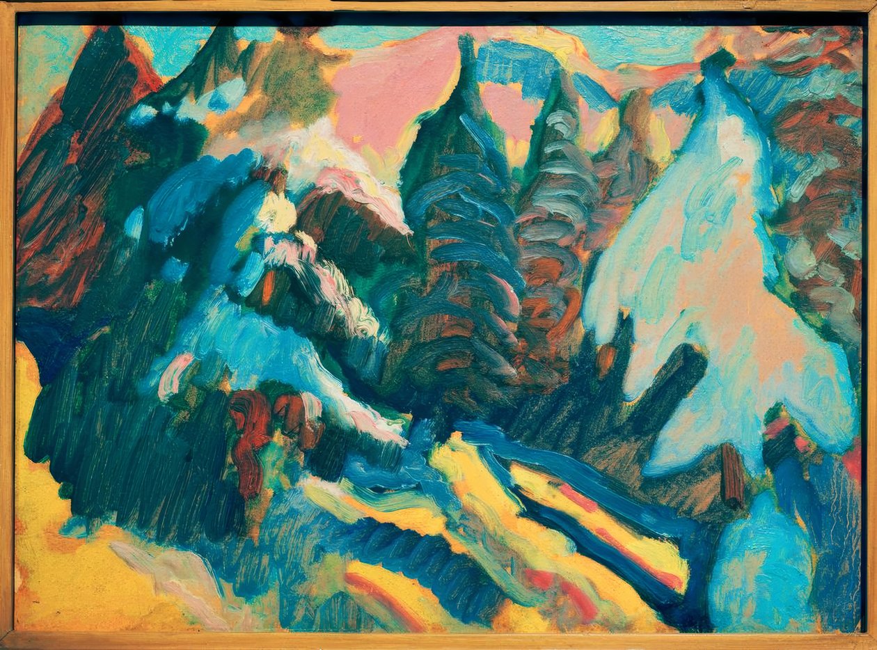 Kochel – Arbres enneigés - Wassily Kandinsky