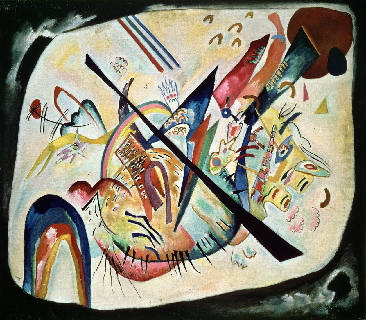 Ovale blanc, 1919 - Wassily Kandinsky