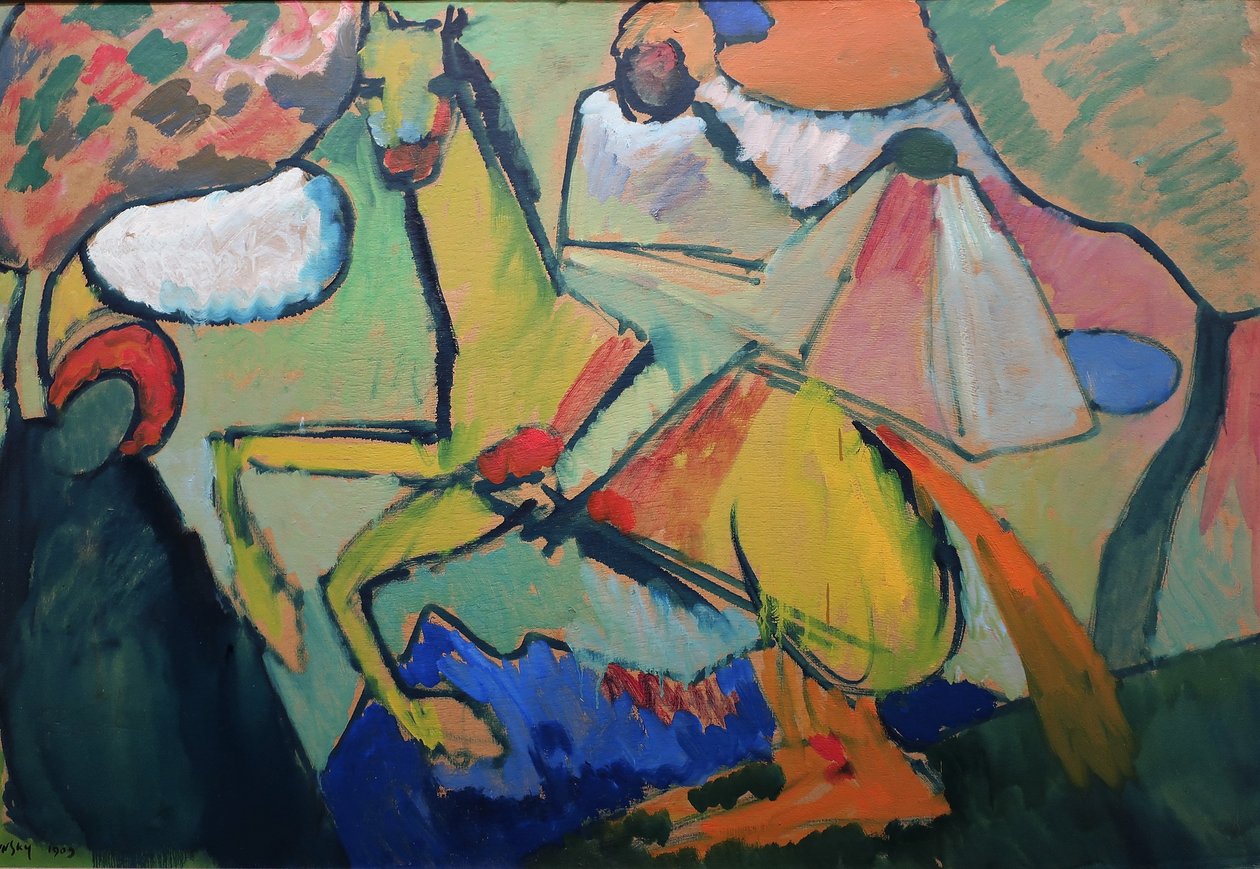1909 Cavalier de Kandinsky - Wassily Kandinsky