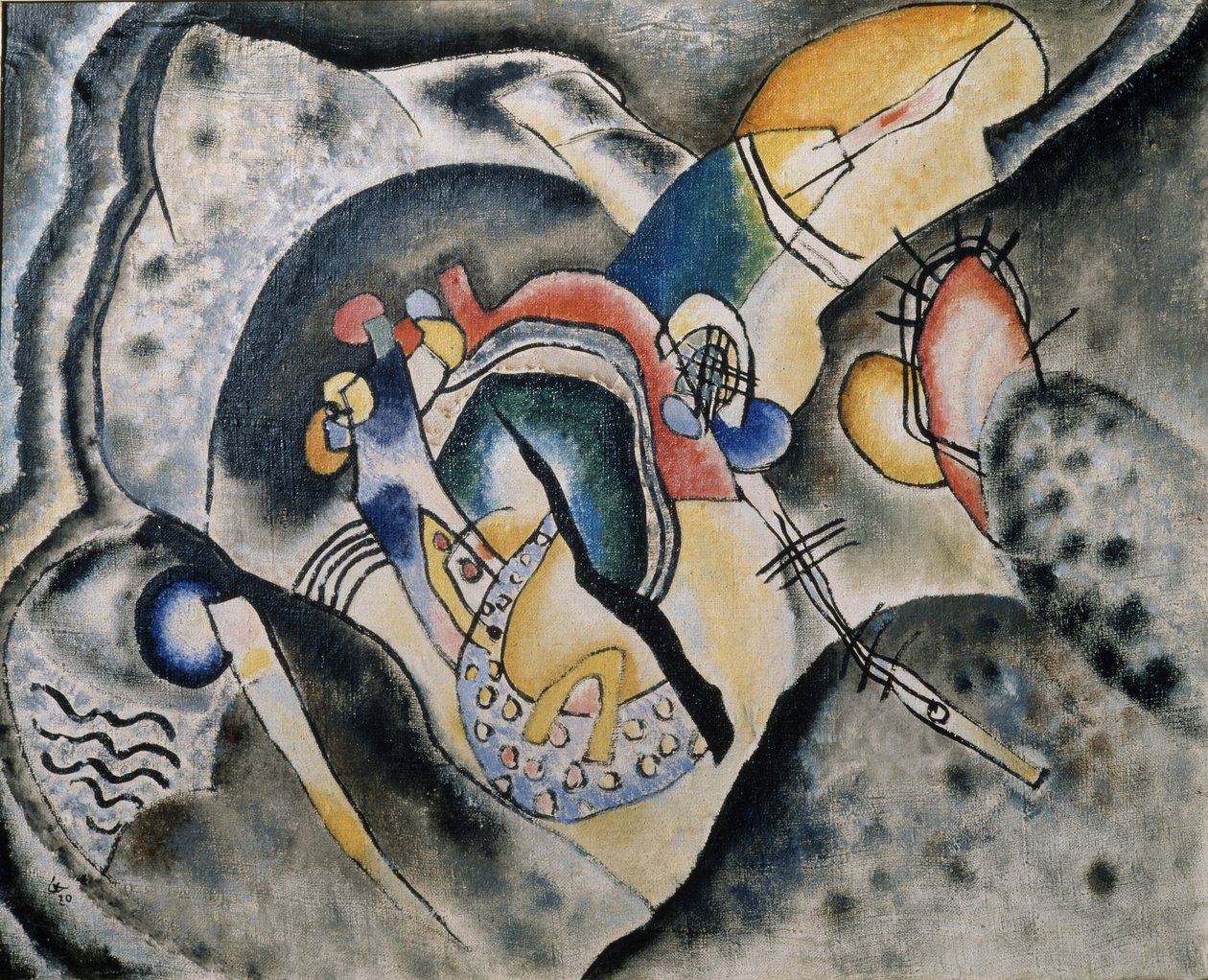 Un coup noir, 1920 - Wassily Kandinsky
